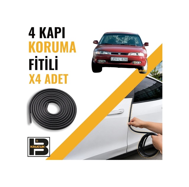 Mazda 626 Hatchback 1992-1999 Kapı Koruma Fitili-4 Kapı-siyah-bm2467