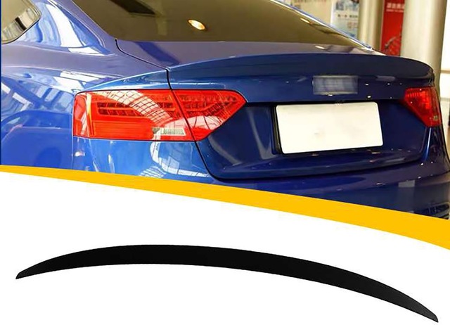 Audi A5 B8 S5 Bagaj Üstü Spoiler Parlak Siyah Spoyler Plastik İthal 2009-2016