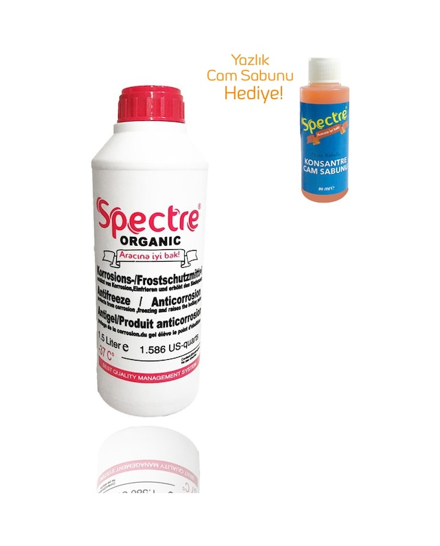 '-40 Spectre Kırmızı Antifriz 1.5 Lt Yazlık Cam Sabunu