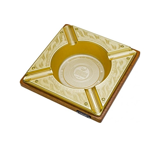 Lubinski Metal Ahşap Puro Küllüğü Gold 4lü 5538at
