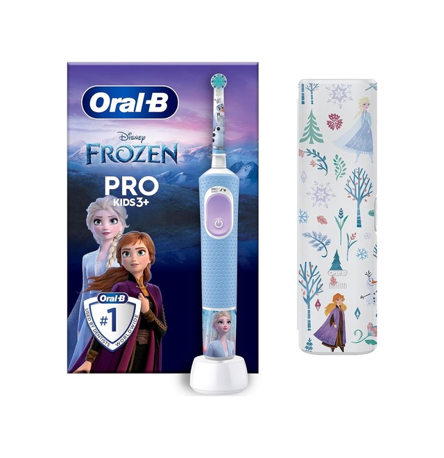 Pro Kids Elektrikli Diş Fırçası Çocuk, Disney Frozen 1 Yumuşak Fırça, 1 Seyahat Çantası, Zamanlayıcı Ve Titr