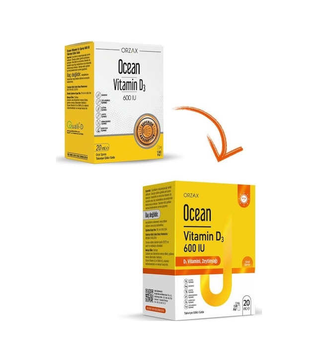 Ocean Vitamin D3 600 IU Sprey 20 ML