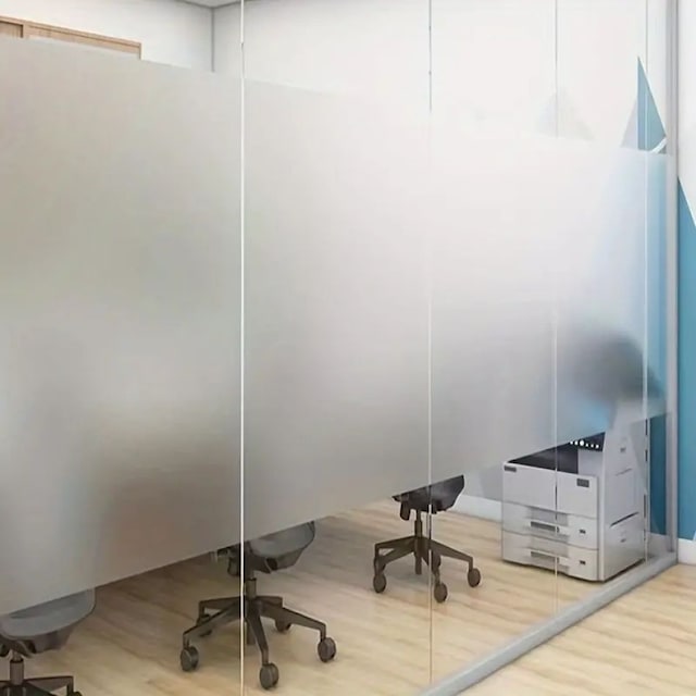 Büro Ev Ofis Yazlık İçin 500x60cm Uv Güneş Işığı Engelleyici Buzlu Cam Filmi
