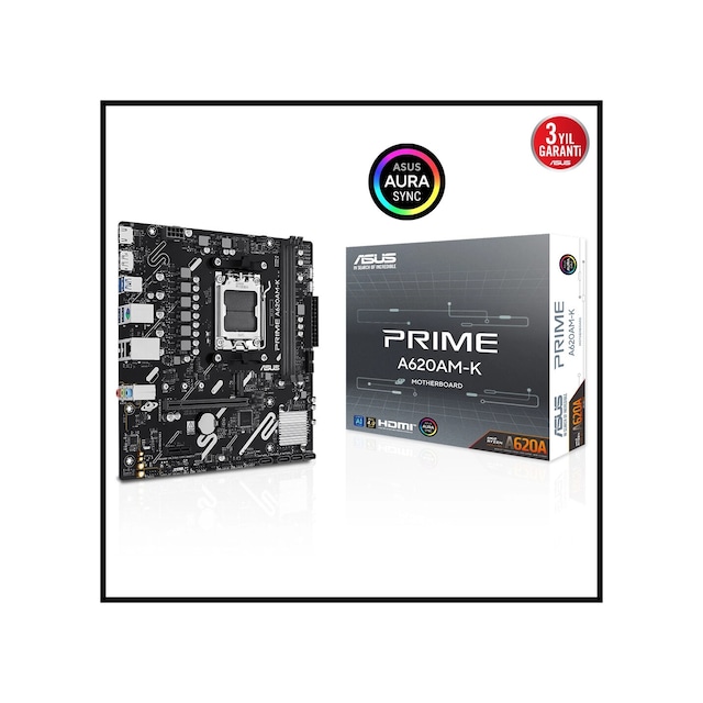 ASUS Prıme A620am-k, 2xddr5, 1x M.2,