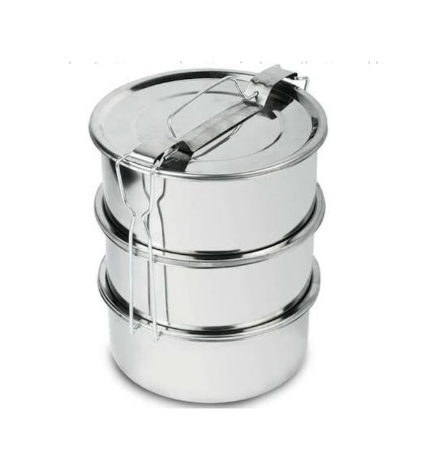 Sefer Tası Yemek Taşıma Kabı 3 Lü 12 Cm Çap Tek Kişilik