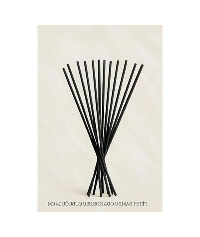 30 Adet Doğal Bambu Oda Kokusu Yedek Çubuğu, 24 Cm