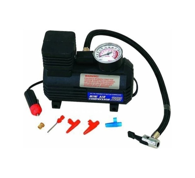Ers Araba Oto Araç Lastik Şişirme Pompası Hava Kompresörü 250psi 12v Volt Şişirici Kompresör Pompa Seti