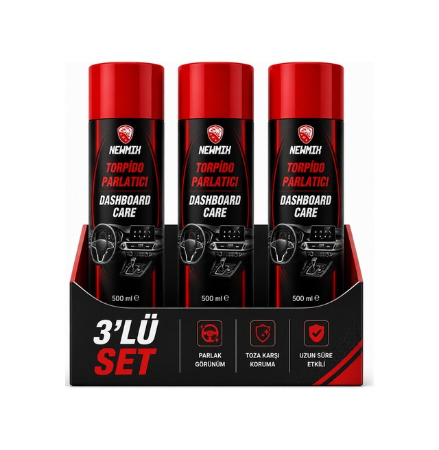 3 Adet Newmix Torpido Parlatma Spreyi Aerosol 500 Ml Ocean