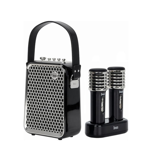 Divoom SongBird-HQ Çift Karaoke Mikrofonlu 6 Ses Efektli 50 W Taşınabilir Bluetooth Hoparlör