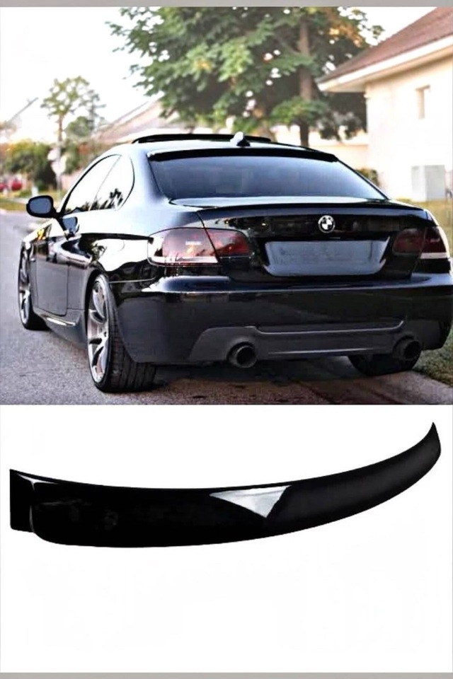Bmw E92 Coupe Cam Üstü Pianoblack Spoiler İthal Abs Plastik 2007-2012 Uyumlu