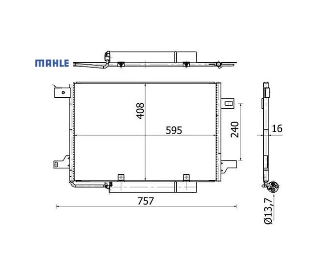Klıma Radyatoru W169 W245 Mahle A1695001254