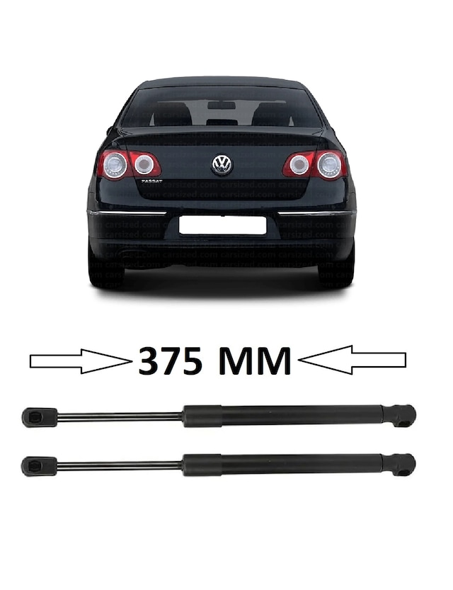 Volkswagen Vw Passat B6 2006-2011 Uyumlu Sağ + Sol Takım Bagaj Amortisörü 2 Adet 375mm 3c5827550 Bagaj Amortisörü