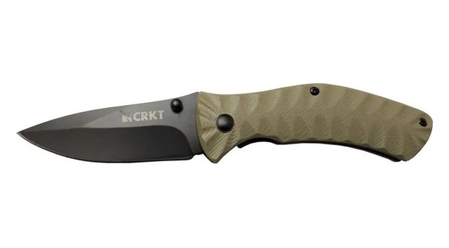 Crkt İncendor 2078 Gri Kamp Çakı 17, 5cm - Manuel, Plastik Sap, Kemerlikli