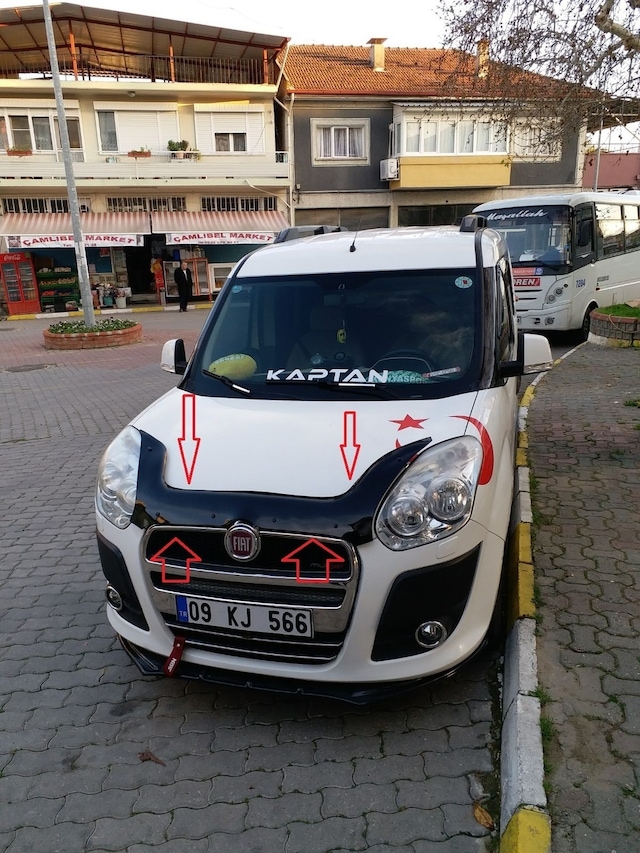 Doblo D3 Kaput Rüzgarlığı 2010-2015 Kaput Koruyucu