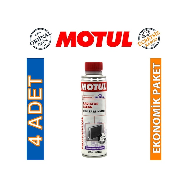 Motul Radiator Clean 300 Ml Radyatör Sistem Temizleyici (4 Adet)