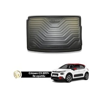 Citroen C3 2017+ Tam Uyumu Kauçuk Bagaj Havuzu