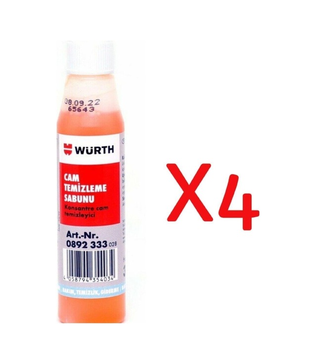 4 Adet - Cam Sabunu 0,32 Ml. 0,32 Ml.