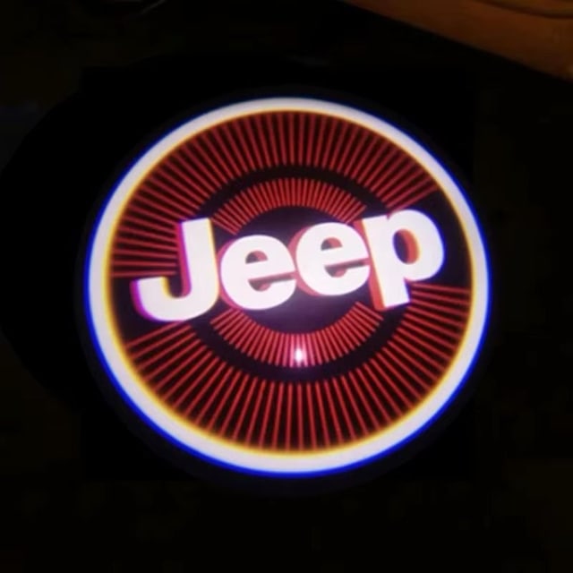 Jeep Pilli Kapı Altı Logosu Mesafe Ve Karanlık Sensörlü 2 Adet