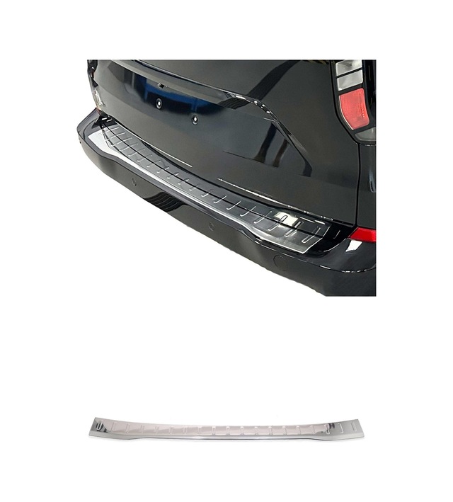 Ford Tourneo Custom Iı 2023-2027 Uyumlu Krom Arka Tampon Eşiği Paslanmaz Çelik