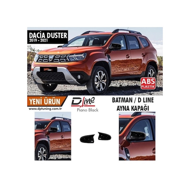 Duster 2 2018 Sonrası Yarasa Ayna Kapak Parlak Siyah Abs Plastik