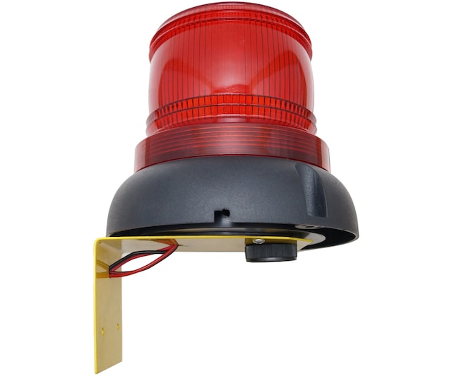 Mesan Ø110 İkaz Lamba Xenon Çakar Buzzer L Montaj Kırmızı 12vdc Ms 608.1.12vdc