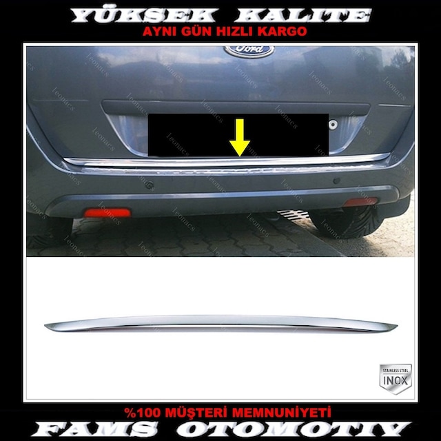 Ford Fusion Krom Bagaj Alt Çıtası 2002 Üzeri P. Çelik