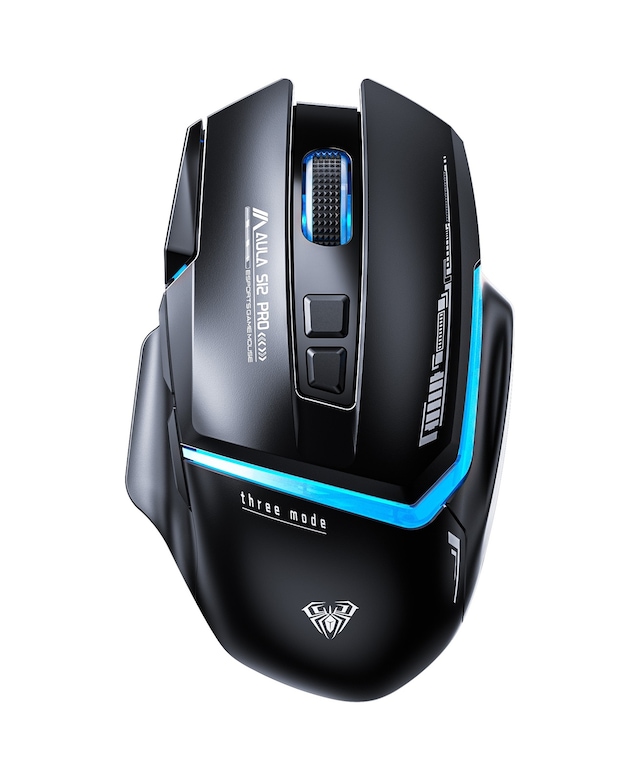 Aula S12 Pro 12800 Dpı 8 Tuşlu Makrolu Kablolu Optik Gaming Oyuncu Mouse Siyah Diğer