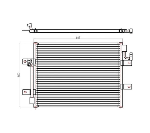 Klima - 970 - Kondenseri Albea - Dpmıx-hb - 1.3jtd 450x350x16
