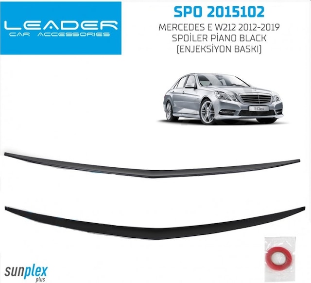 Spoiler Parlak Siyah Mercedes E W212 2012- 2019 2015102 Sunplex