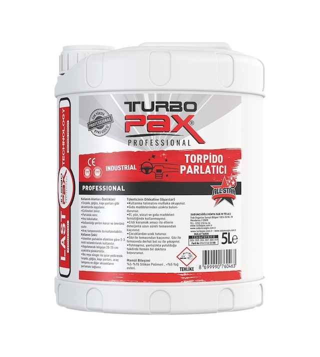 Turbopax Torpido Parlatıcı 5 L