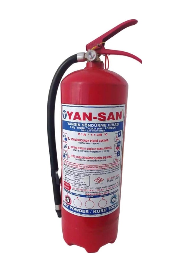Yangın Söndürme Cihazı 6 Kg Kkt Kuru Kimyevi Tozlu Dekim-0005