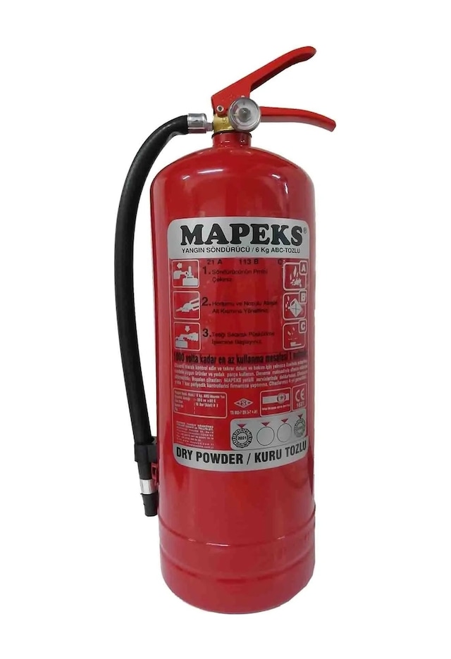 Yangın Söndürücü Tüp Tüv Onaylı Tozlu 6kg - 656100156