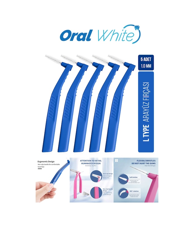 Oral White Arayüz Fırçası Mavi 1.0 Mm Cleaning Pro 5 Adet