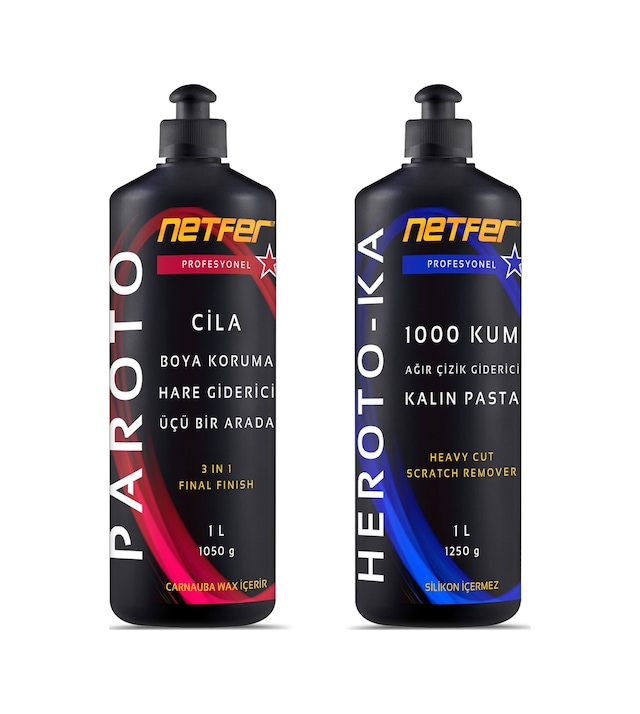 Netfer 2'li Kalın Pasta Cila Set - 2x1 L