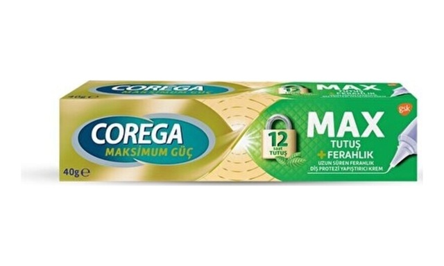 Max Tutuş + Ferahlık Diş Protezi Yapıştırıcı Krem 40 Gr 1 Adet