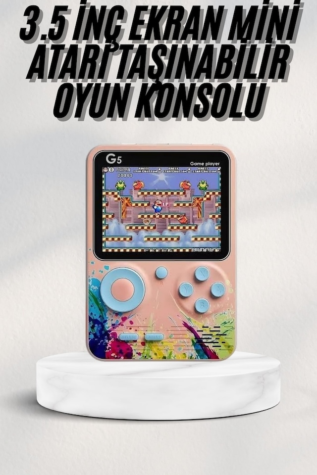3 - 461 - İnç Ekran 500 Oyunlu Game Box Mini Tnabilir - Glblseme - Oyun Konsolu