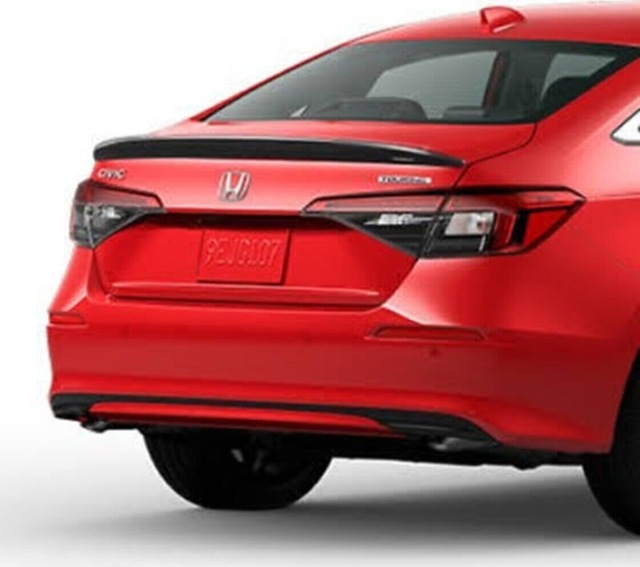 Honda Civic 2022 Boyalı Piano Black Spoiler