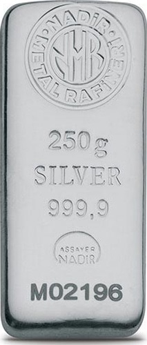 Nadir 250 Gram Külçe Gümüş
