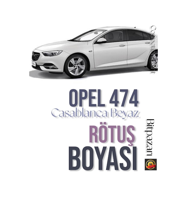Opel 474 Casablanca Beyaz Rötuş Boyası Ve Fırça Seti 25ml Çizik Ve Taş İzi