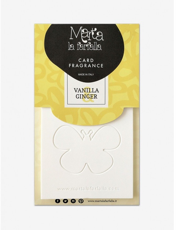 Marta La Farfalla Card Vanılla & Gırger – Vanilya & Zencefil Asma