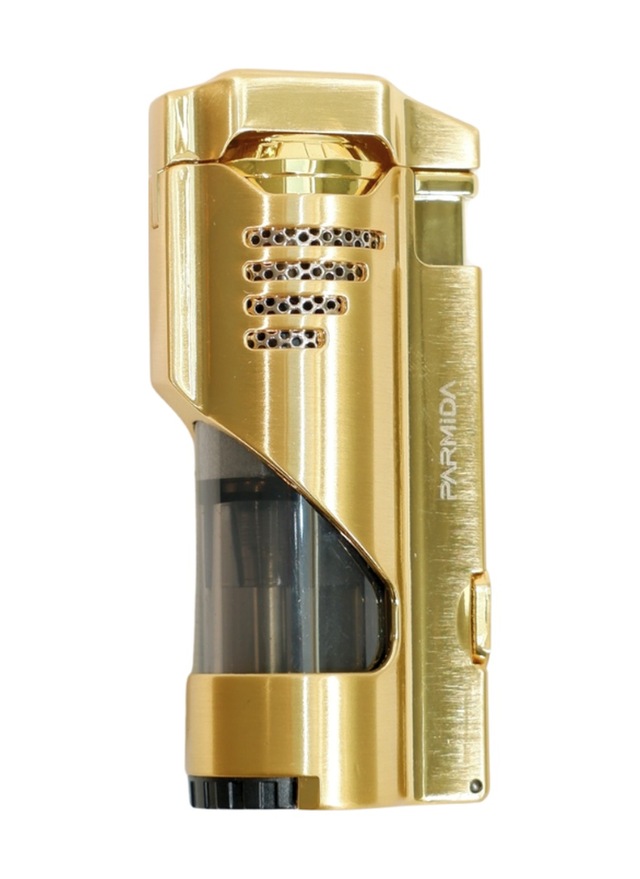 Parmida 3 Torch Pürmüz Delicili Gold Metal Puro Çakmağı - Tr9484