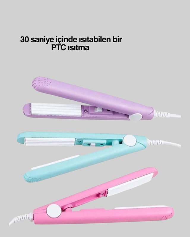 2 Si - 3 - 1 Arada Saç Düzleştirici Ve Bukle Maşası Düz Ve Kıvırcık Saçlara Uygun Çok - Ece-umay - Yönlü Kullanım