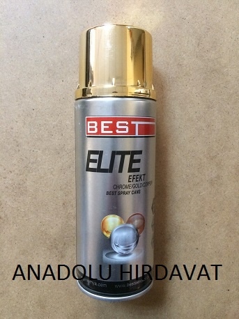 Best 400 ML Sprey Boya Altın Gold Efekt Altın Krom Parlak Renk