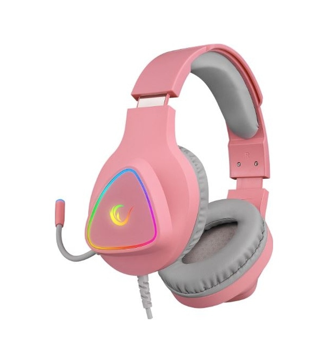 Rampage M7 MONCHER Pembe RGB Led USB 7.1 Gaming Mikrofonlu Oyuncu