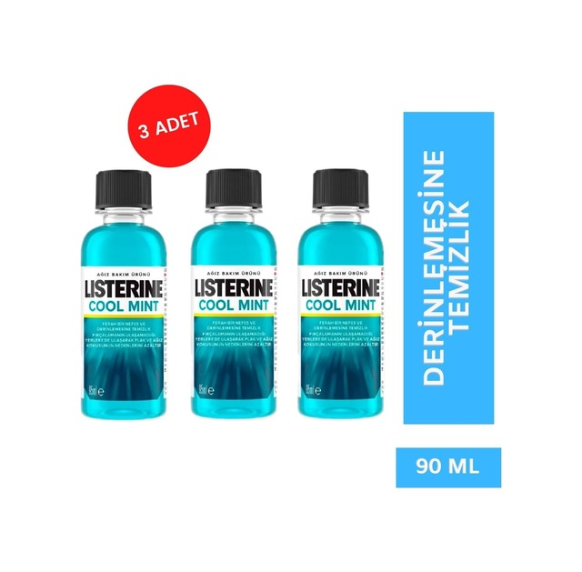 Tr Cool Mint Ağız Bakım Suyu, 90 Ml, 3 Adet