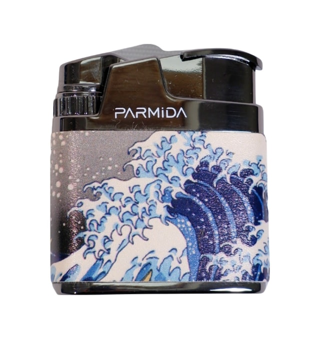 Parmida Tek Torch Pürmüz Deniz Desenli Çok Renkli Metal Puro Çakmağı - Tr9226