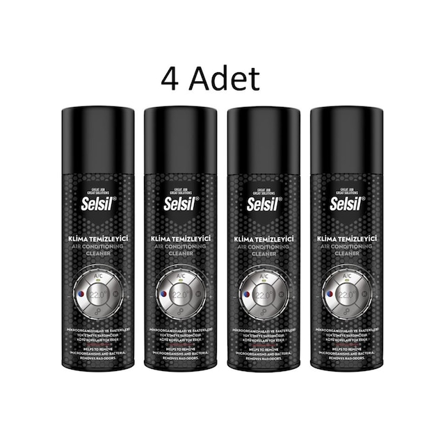 Selsil Klima Temizleyici Yeni Dizayn 150 Ml 4 Adet
