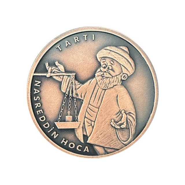 Agakulche Nasreddin Hoca Bronz Sikke Coin