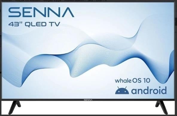 Senna 43WF7500FQ Full HD 43" 109 Ekran Uydu Alıcılı Google Smart QLED TV