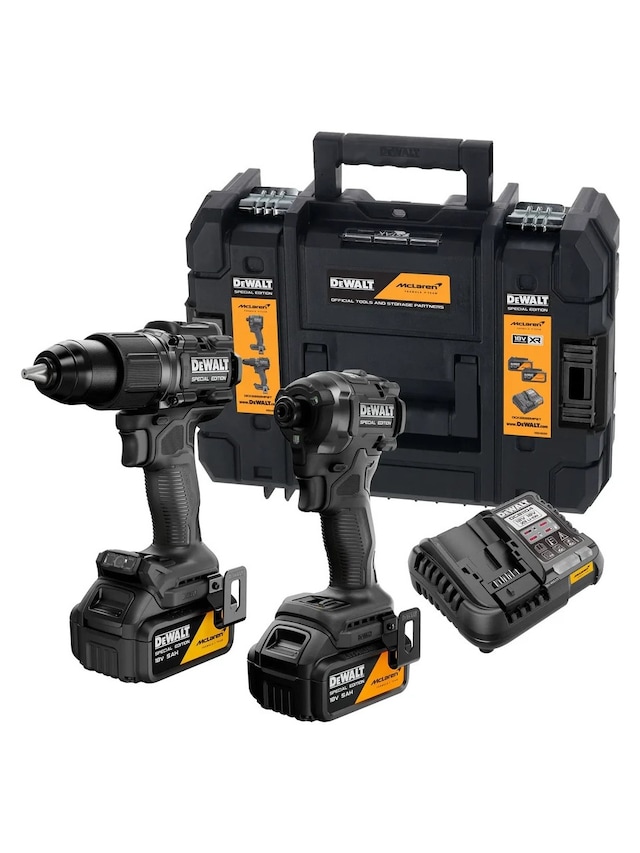 Dewalt DCK2222MP2T-QW Mclaren F1 Team 18V XR 2x5.0AH Akülü Kömürsüz Darbeli Matkap ve Vidalama Seti